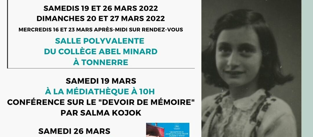 affiche Anne Frank 2022